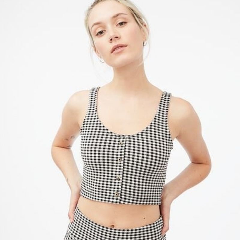 Aeropostale Gingham Crop Top