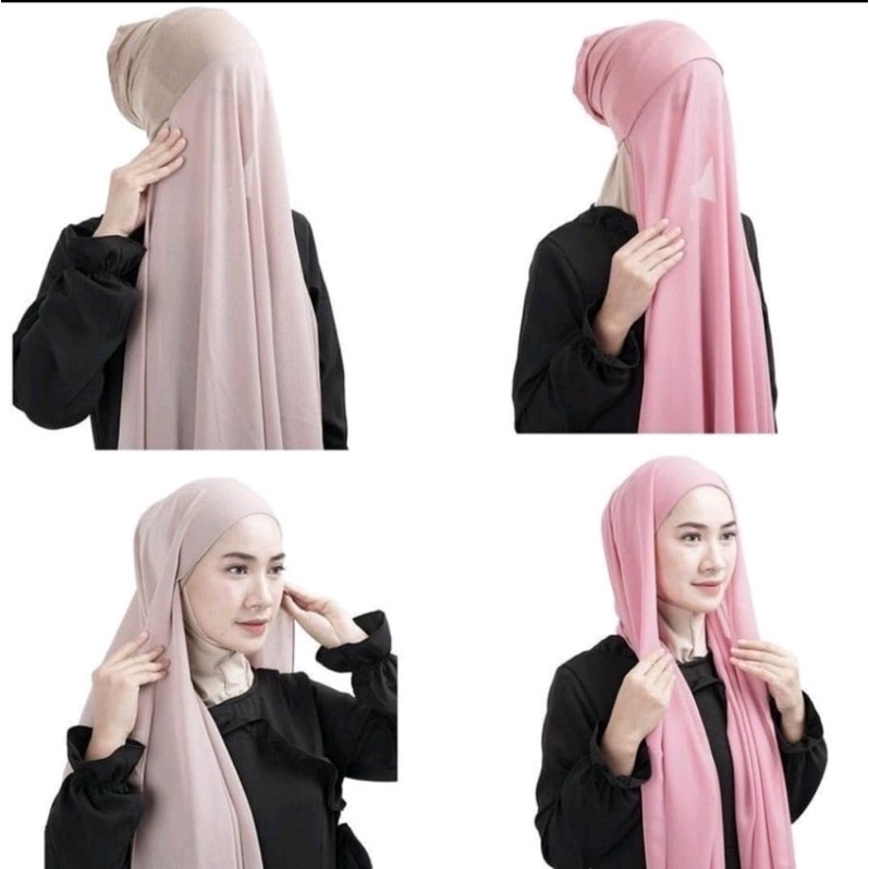 Pasmina Jersi Oval Aliza Pasmina Malay Shawl 185 cm