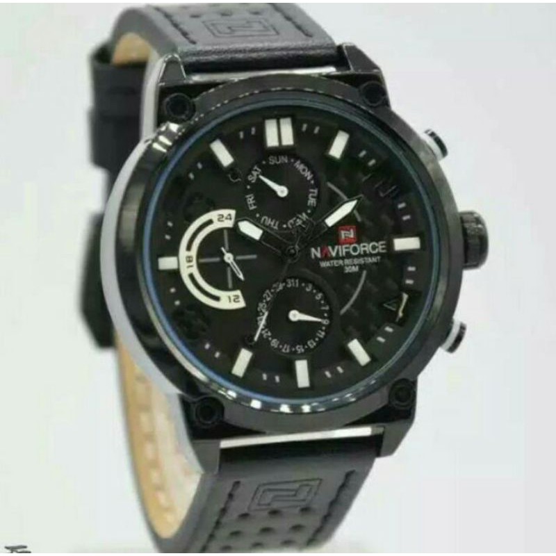 JAM TANGAN PRIA NAVIFORCE 9068 KULIT ORIGINAL