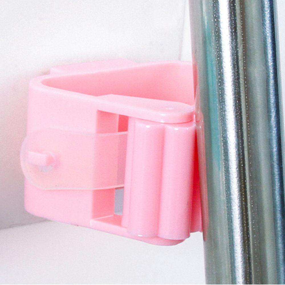 [Elegan] Mop Holder Perekat Kuat Punch Free Rumah Tangga Mulus Laundry Room Organizer Mop Clip