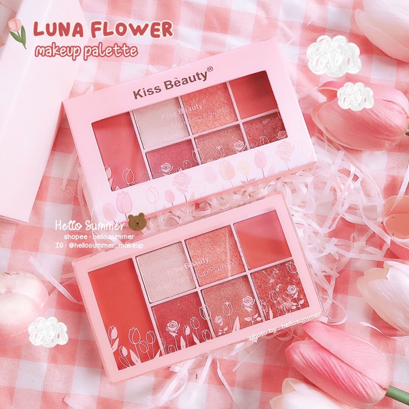 [ORI THAILAND] Kiss Beauty Luna Flower Makeup Palette Eyeshadow