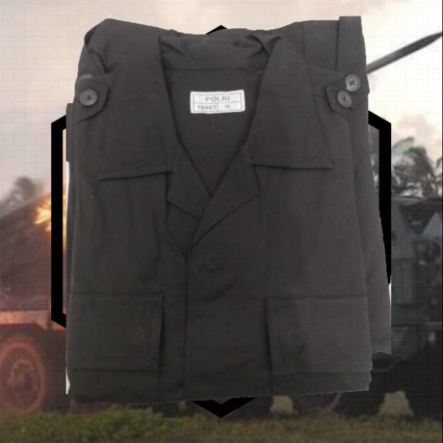 Baju PDL Hitam Jatah Brimob Ori