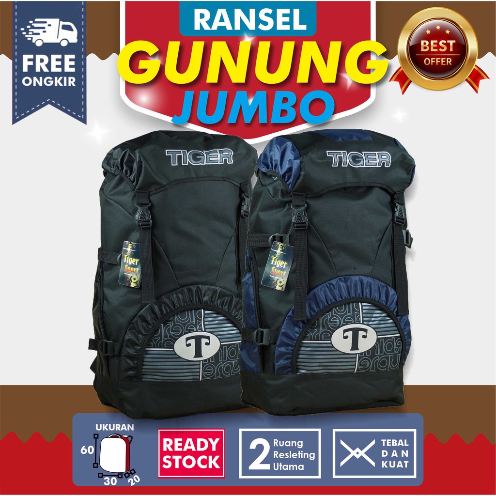 OBRAL DISKON PROMO TAS GUNUNG RANSEL CARIER OUTDOOR HIKING CAMPING MUDIK MURAH BARU AWET KUAT MUDIK