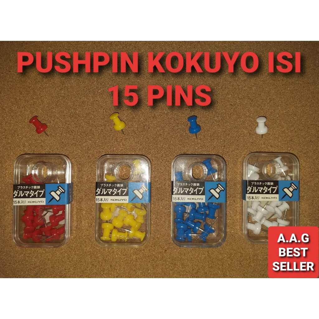 

PUSHPIN KOKUYO ISI 15 PCS