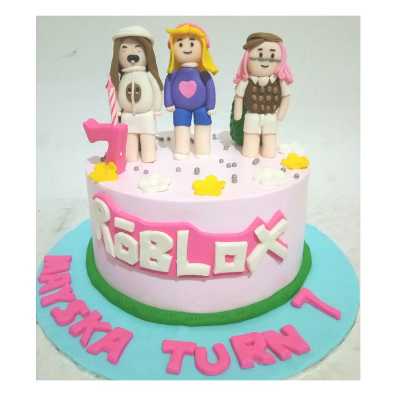 Cake Roblox/kue ulang tahun roblox/kue ultah roblox/kue ulang tahun roblox girl/kue ultah roblox gir