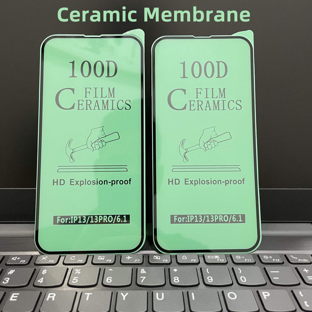 Pelindung Layar Tempered Glass HD Keramik 100D Untuk iphone 13 12 11 Pro Max 13 12 Mini X XS XR XS Max 6 7 8 Plus