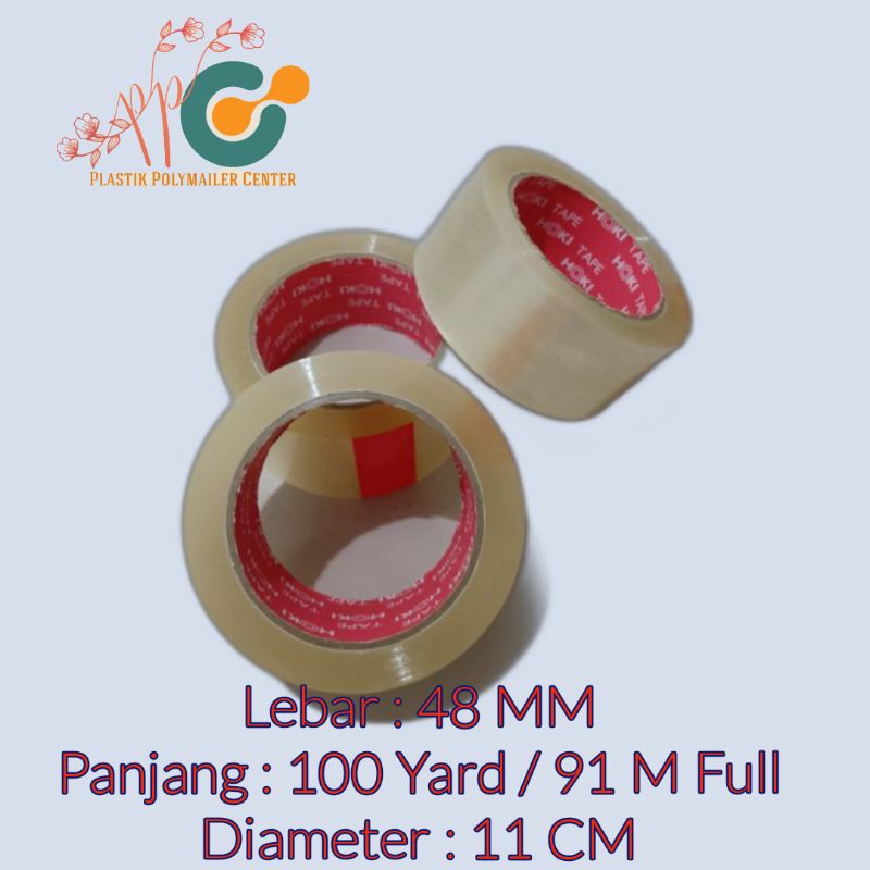 

Lakban Bening Coklat 90 Yard 48 MM Full 45 Micron 888 Tape Isolasi