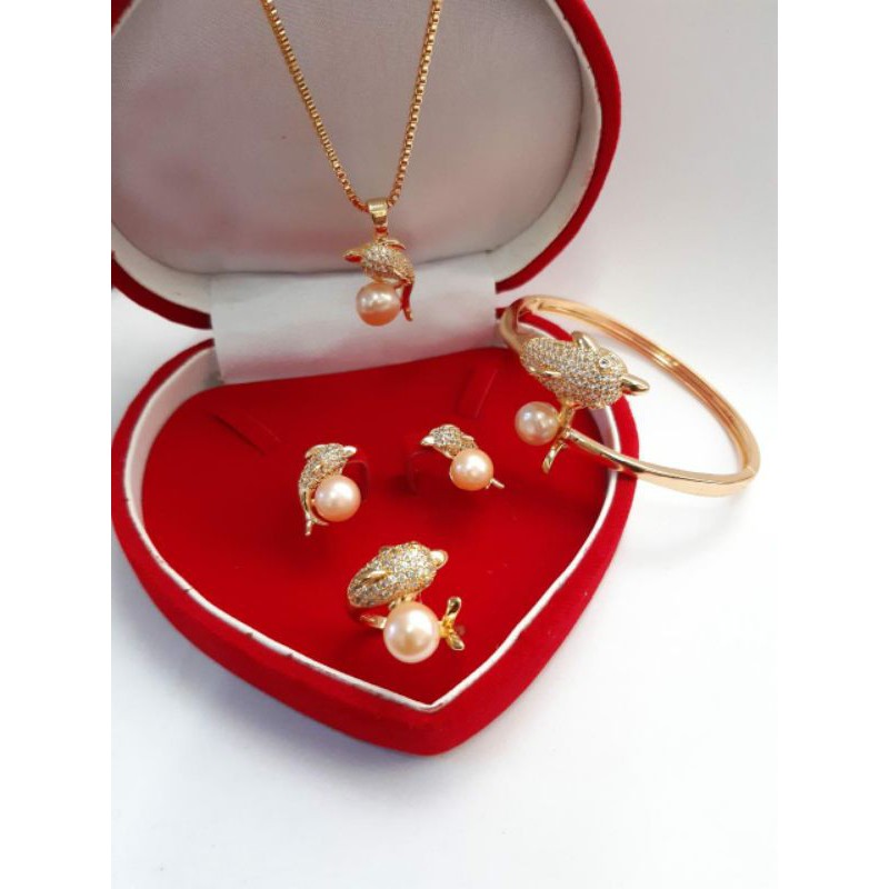 SP06 MUTIARA LOMBOK SET PERHIASAN WANITA MUTIARA AIR TAWAR ASLI LOMBOK MODEL LUMBA LUMBA