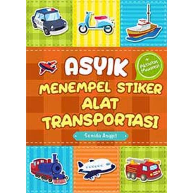 Asyik Menempel Stiker Alat Transportasi