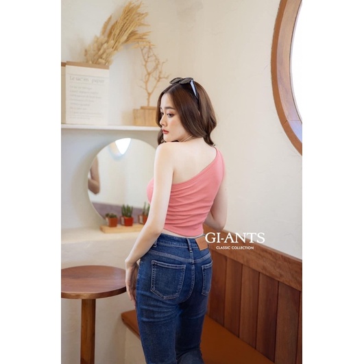 Cindy One Shoulder Knit Top Rajut