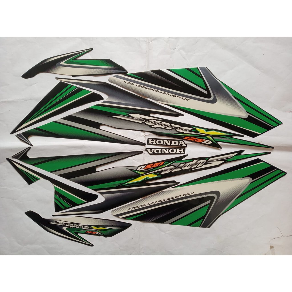 stiker striping motor honda supra x 125 2006