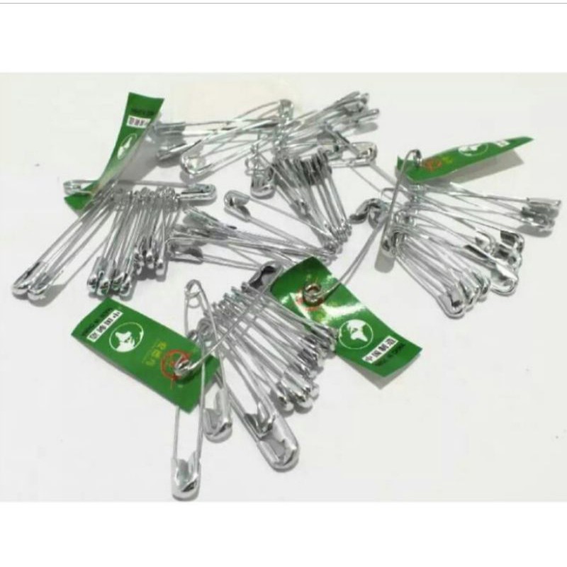 aneka peniti silver & emas kecil / sedang/ peniti bohlam