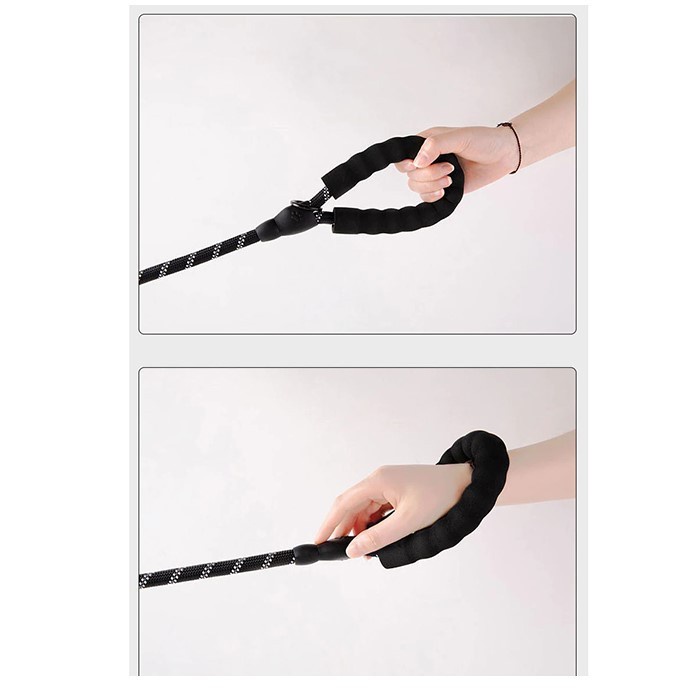 Tali Anjing Dog Leash Rope 1.3 Meter - M10 - Black