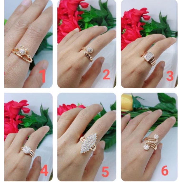 cincin perhiasan aksesoris lapis emas perhiasan pengganti emas