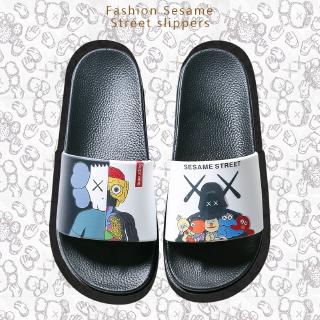 COD   Sandal  Selop  Pria Wanita  Model Kaws Ukuran  35 46 