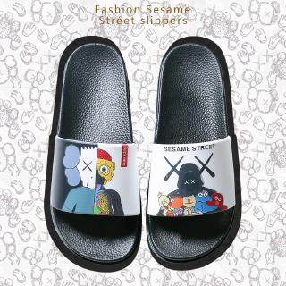 COD   Sandal  Selop Pria Wanita  Model Kaws Ukuran  35 46 