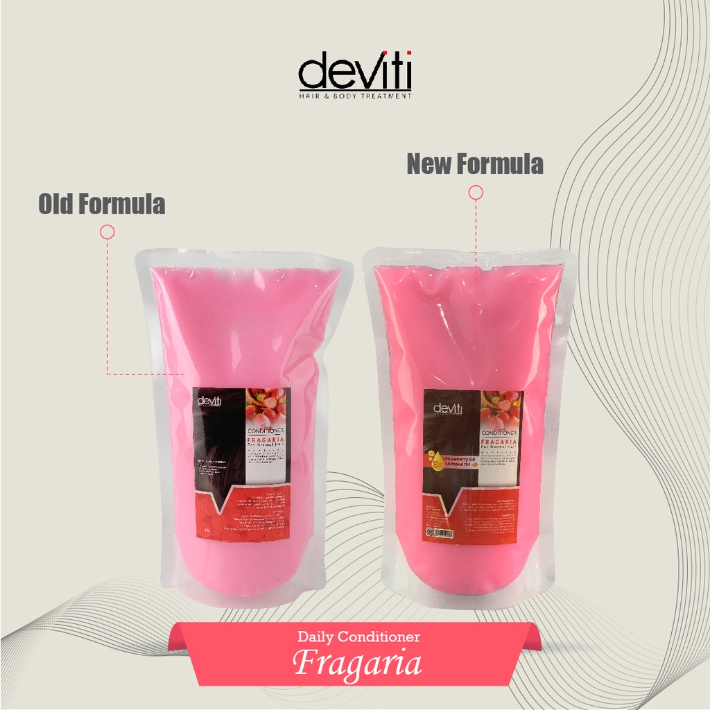 Deviti Refill Hair Conditioner Fragaria 1L Perawatan Rambut Kusam