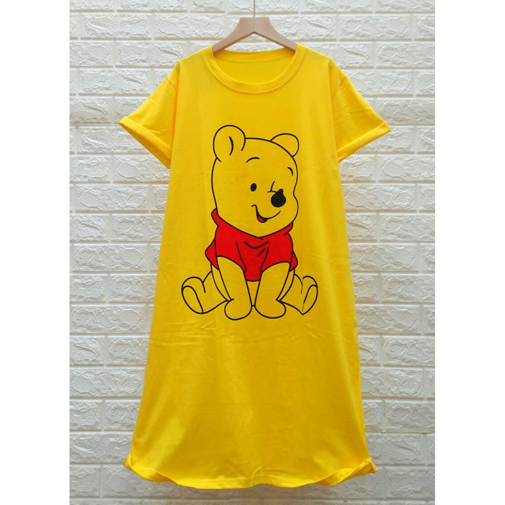 POPURI || LD120 5 Dress Kaos Karakter Cewek Lucu Kartun Wanita L max XXXL Kero keropi Kerokeropi