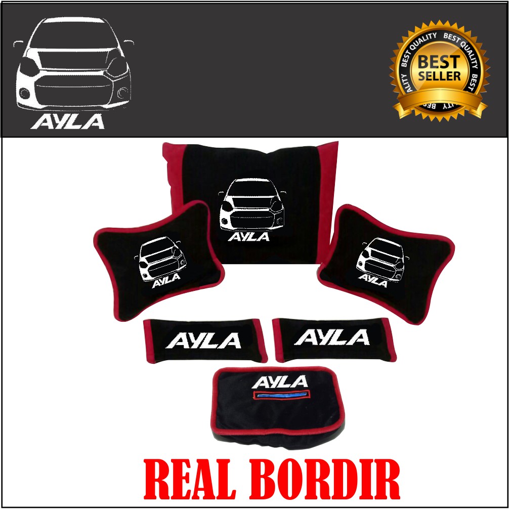 HEADREST MOBIL AYLA AKSESORIS INTERIOR MOBIL SANDARAN JOK MOBIL BANTAL MOBIL CUSTOM