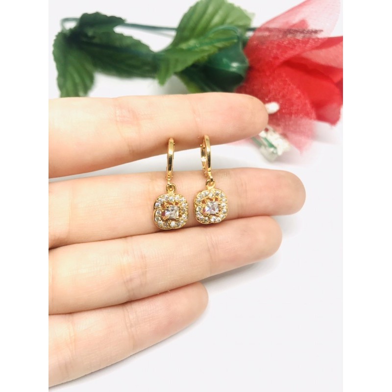 anting jepit permata emas