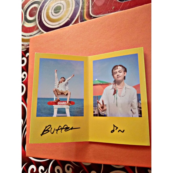 BUTTER MESSAGE CARD TAEHYUNG PEACHES VER