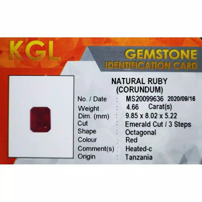 NATURAL BATU PERMATA RED RUBY PIGEON BLOOD SUPER MERAH DARAH CLEAN BERSIH+MEMO KGL