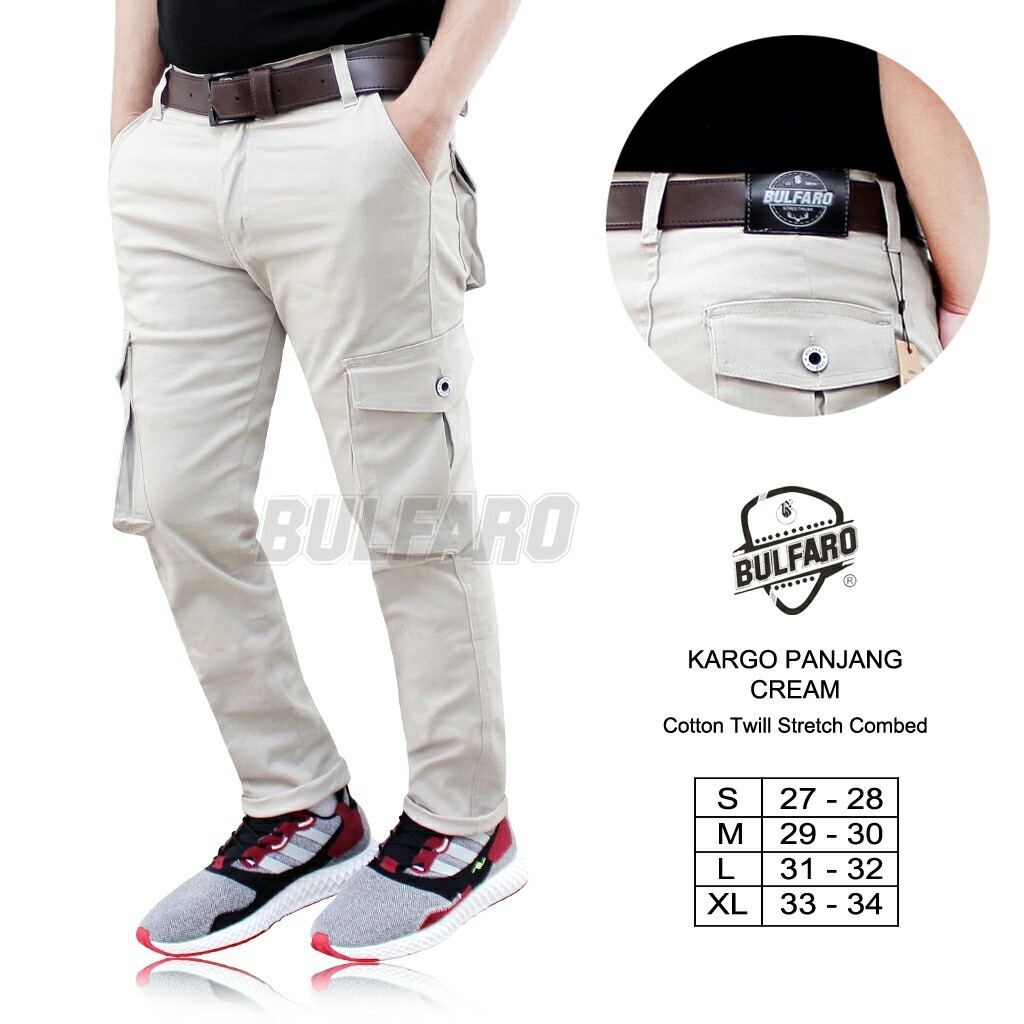 Celana Cargo Panjang Best Seller Cargo Pants Kargo PDL Pria Longgar