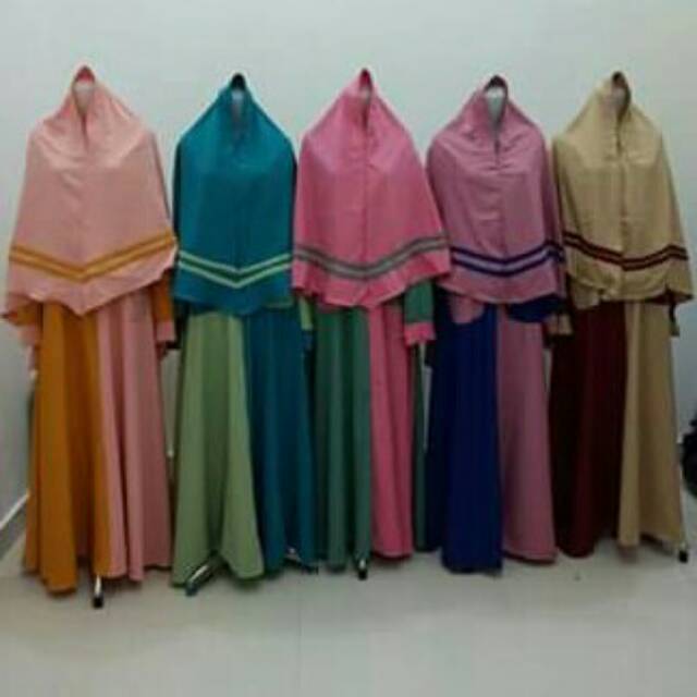Gamis Moscrepe set hijab import