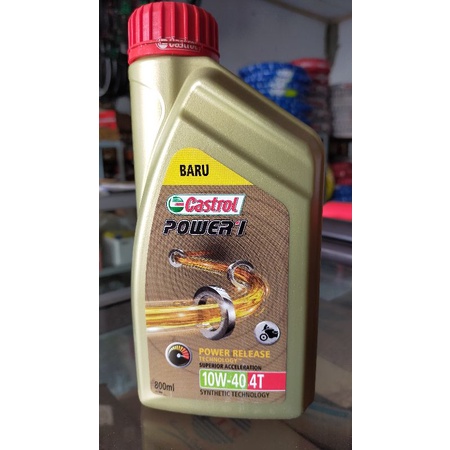 Jual OLI MOTOR CASTROL POWER 1 10W40 4T POWER RELEASE 800ML | Shopee ...