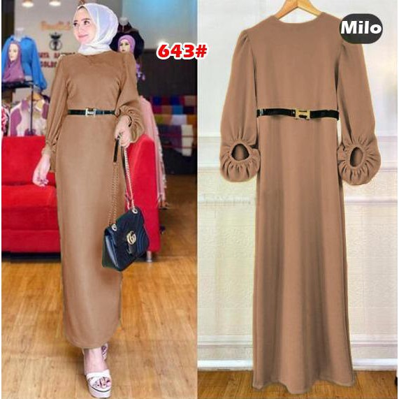 643#Dress muslim/dress casual/dress formal/F+FREE BELT H