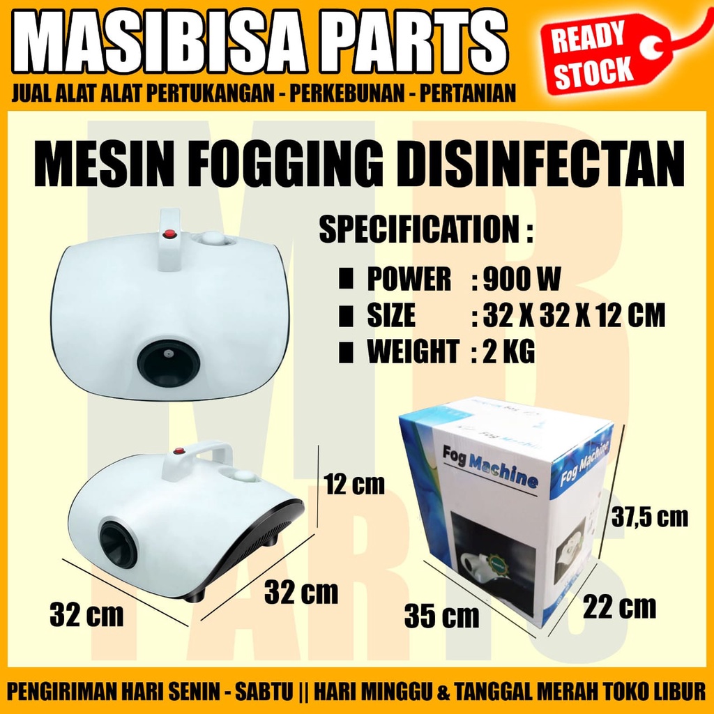 MESIN / ALAT HOT FOGGING ELEKTRIK / DISINFECTAN UNTUK RUMAH / MOBIL