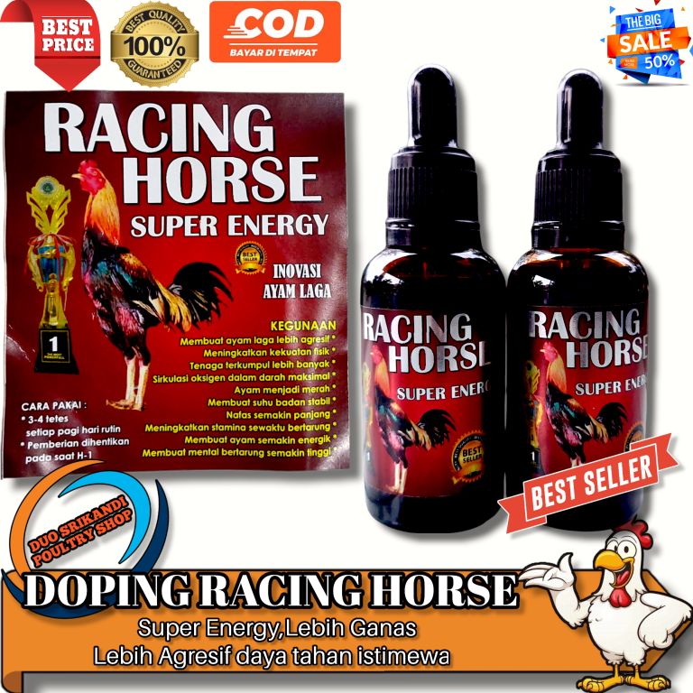 Doping Ayam Aduan Racing Horse Energy 30ml