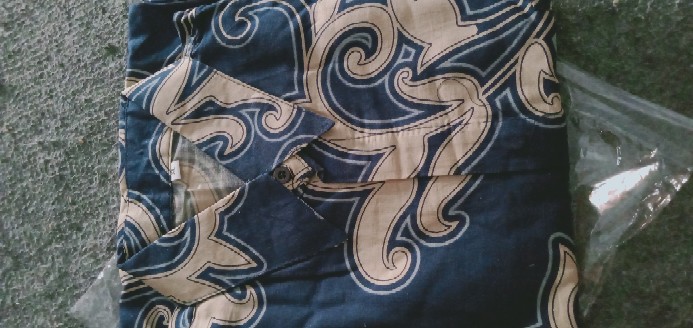 New Batik Pria Lengan Panjang Batik Berkah Hrb026 Motif Keratonan Kode 002 Size M L Xl