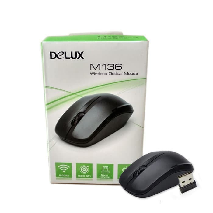 Trend-Mouse Wirless Deluxe M-136-PUTIH