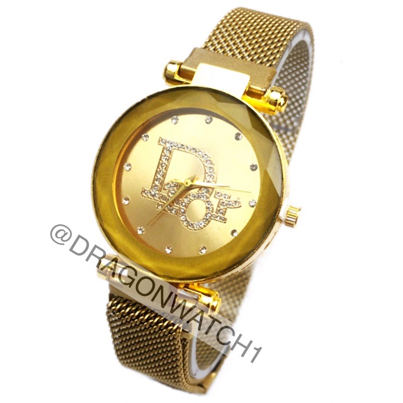 ［ready stok］Jam tangan magnet Rantai wanita rantai pasir s1001-Gold-1