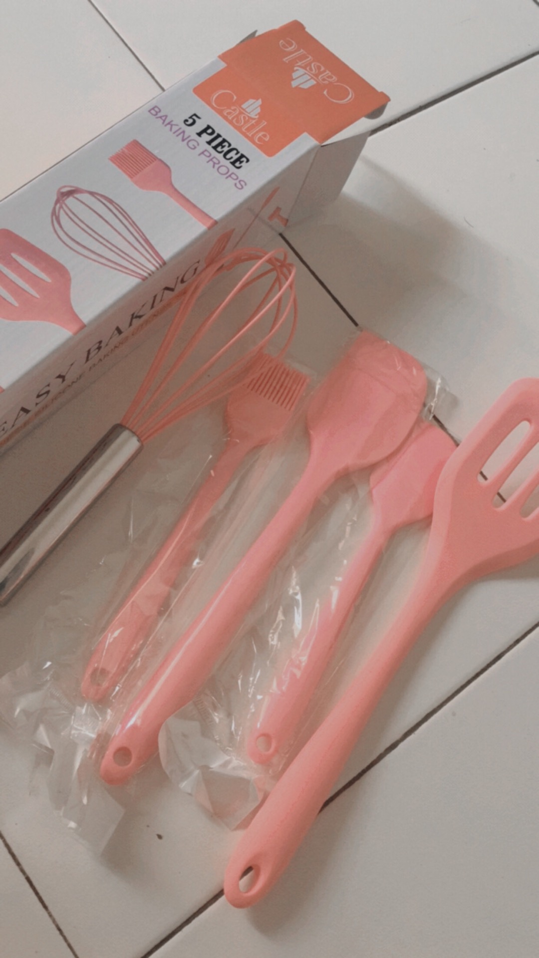 Peralatan Masak Serbaguna Sutil Spatula Set 5pcs Kitchen Cooking Tool Telfon Silicone