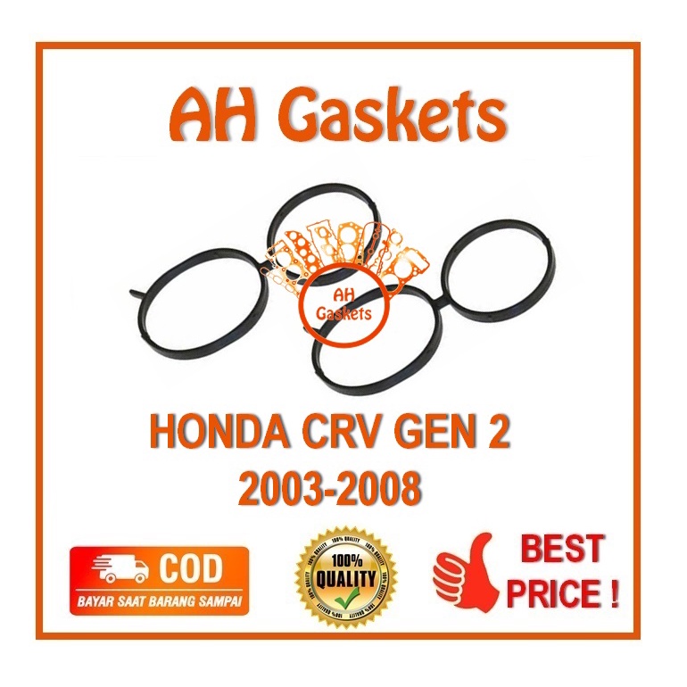 Karet Seal Injector Base Honda CRV gen 2 Tahun 2003-2008 Fuel Injector Base Gasket Honda CRV Intake 