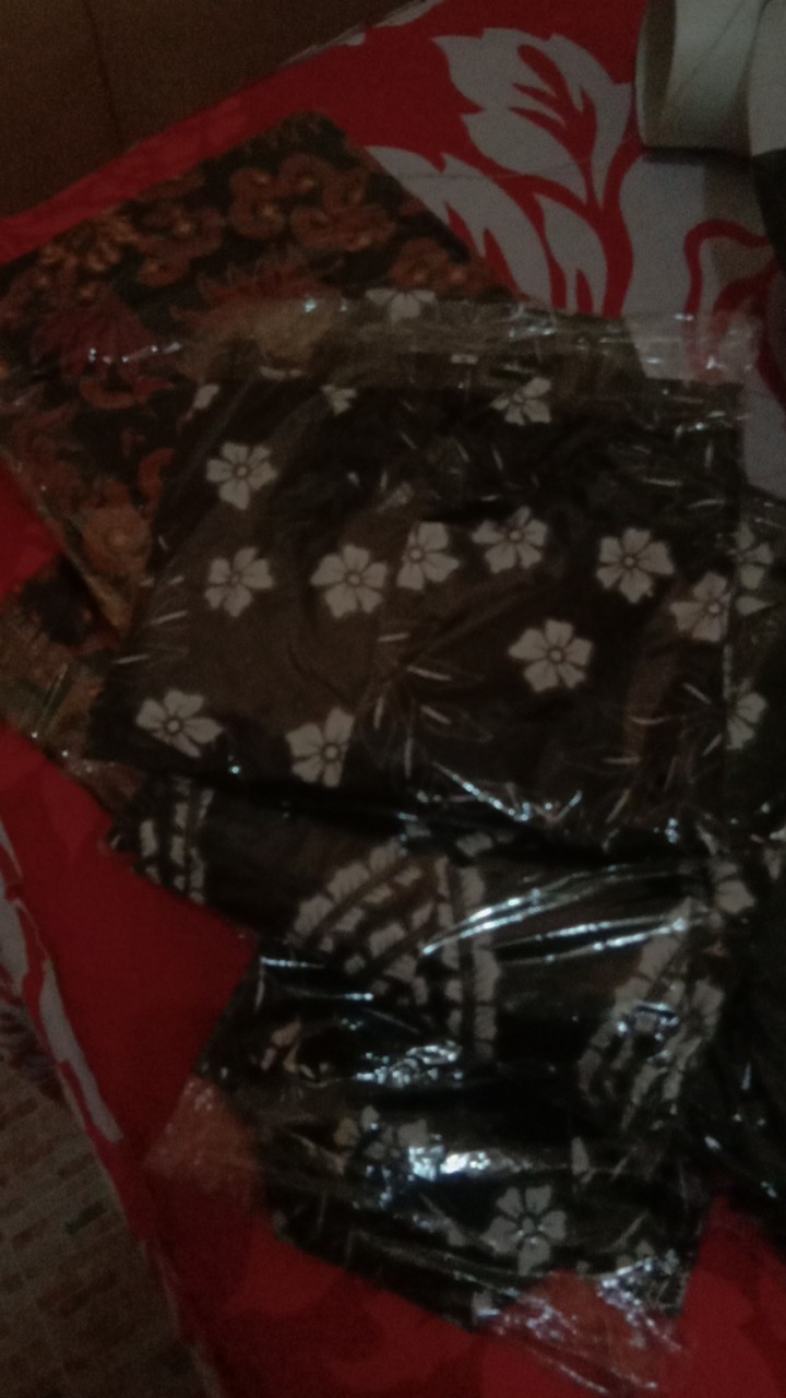 Batik Couple Keluarga Sania Ruffle Ori Ndoro Jowi Dnt Motif Sekar