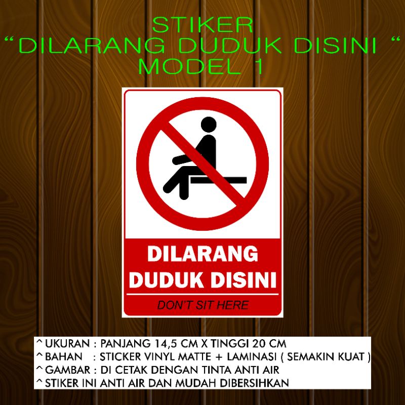 

Stiker Dilarang Duduk Sticker Dilarang Duduk Setiker Dilarang Duduk Stiker Mohon Tidak Duduk Disini