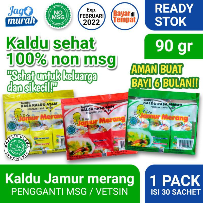 

Kaldu Jamur Merang 1Pack (30sachet)