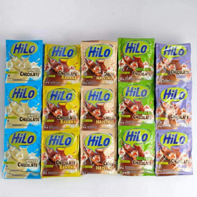 

SUSU HILO RENCENG isi 10 sachet x 14gr MIX RASA COKLAT | COKLAT BANANA | AVOCADO COKLAT | WHITE COKLAT