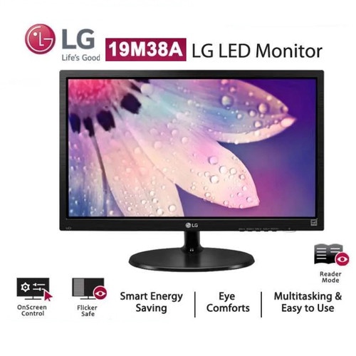 Monitor LED LG 19M38 19M38A 19&quot; VGA GARANSI RESMI