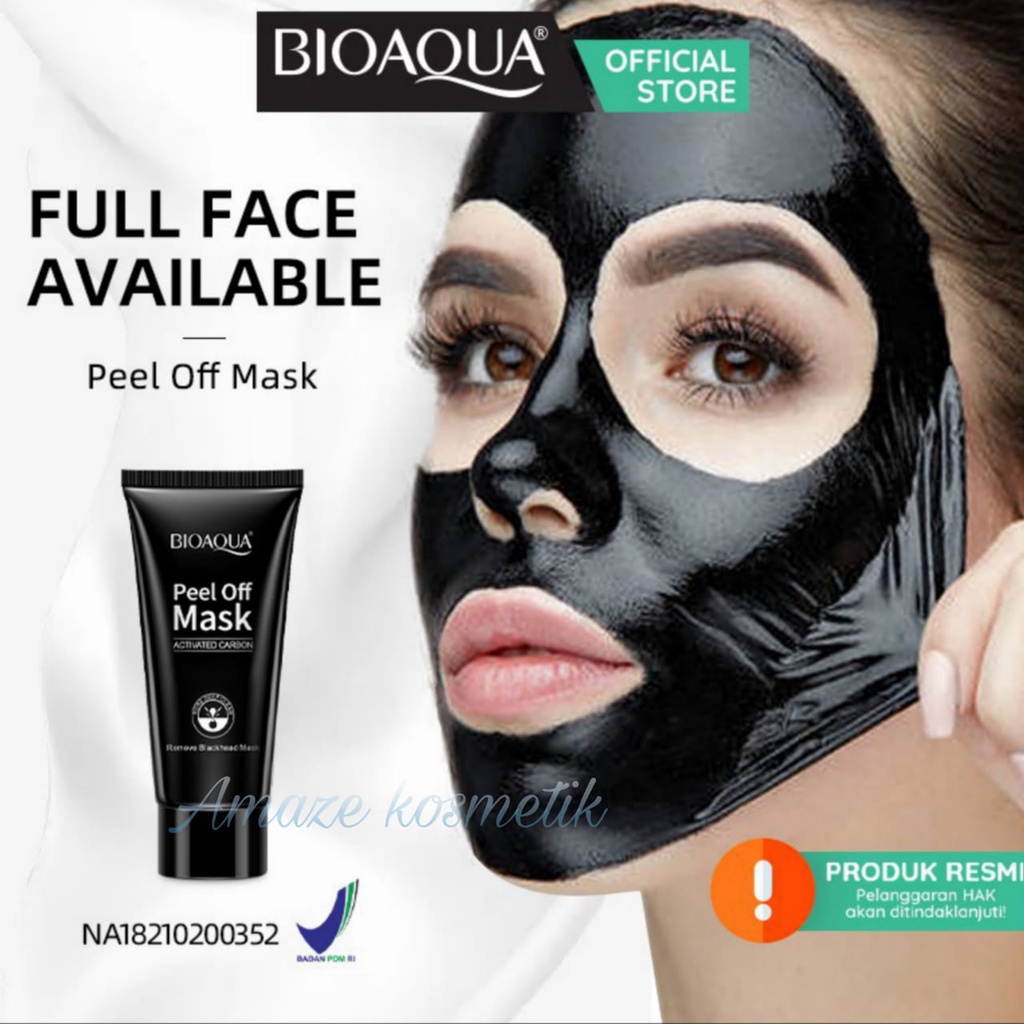 BIOAQUA Peel Off Mask Activated Carbon 60g BPOM