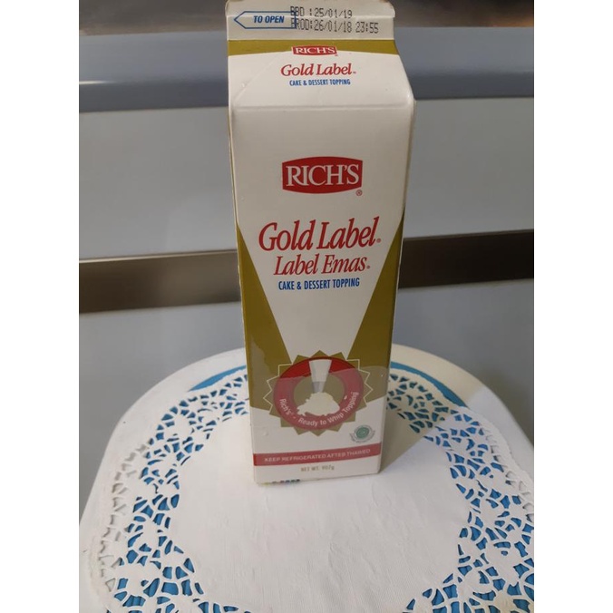 

(BISA COD) Rich Whipping Cream 907 gr dg gojek dan grab