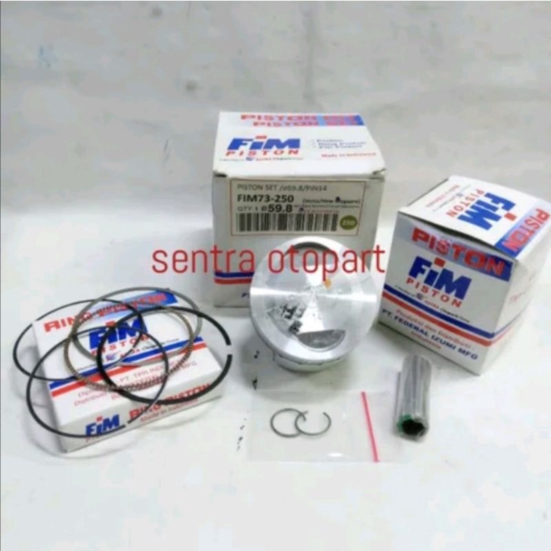 piston seher kit megapro monoshok oversize 250 original fim