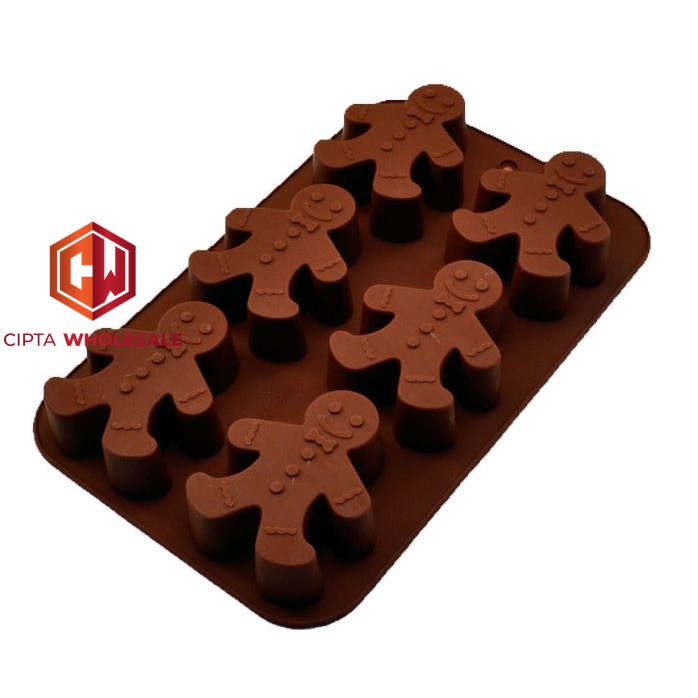 Cetakan Silicone Orang Tahan Panas di Oven Mold Cake Jelly Coklat Pudding