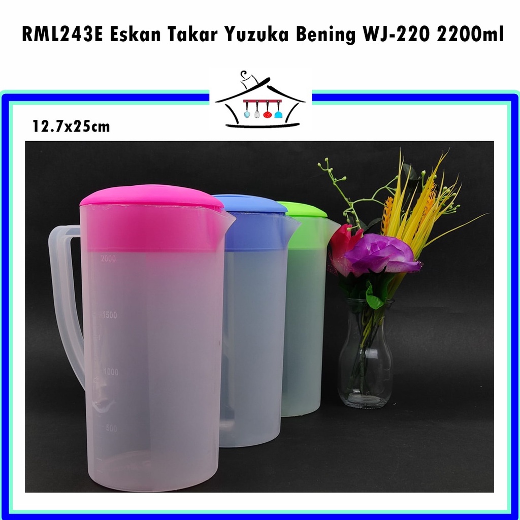 RML243E Eskan/Teko/Eskan Takar Yuzuka Bening WJ-220 2200ml