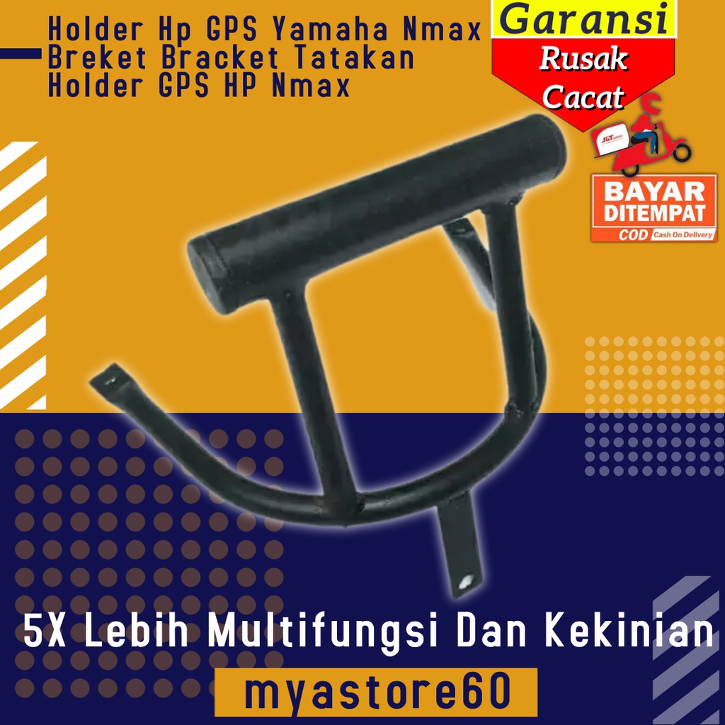 Holder Hp GPS Yamaha Nmax Breket Bracket Tatakan Holder GPS HP Aksesoris Variasi Sparepart Nmax Old