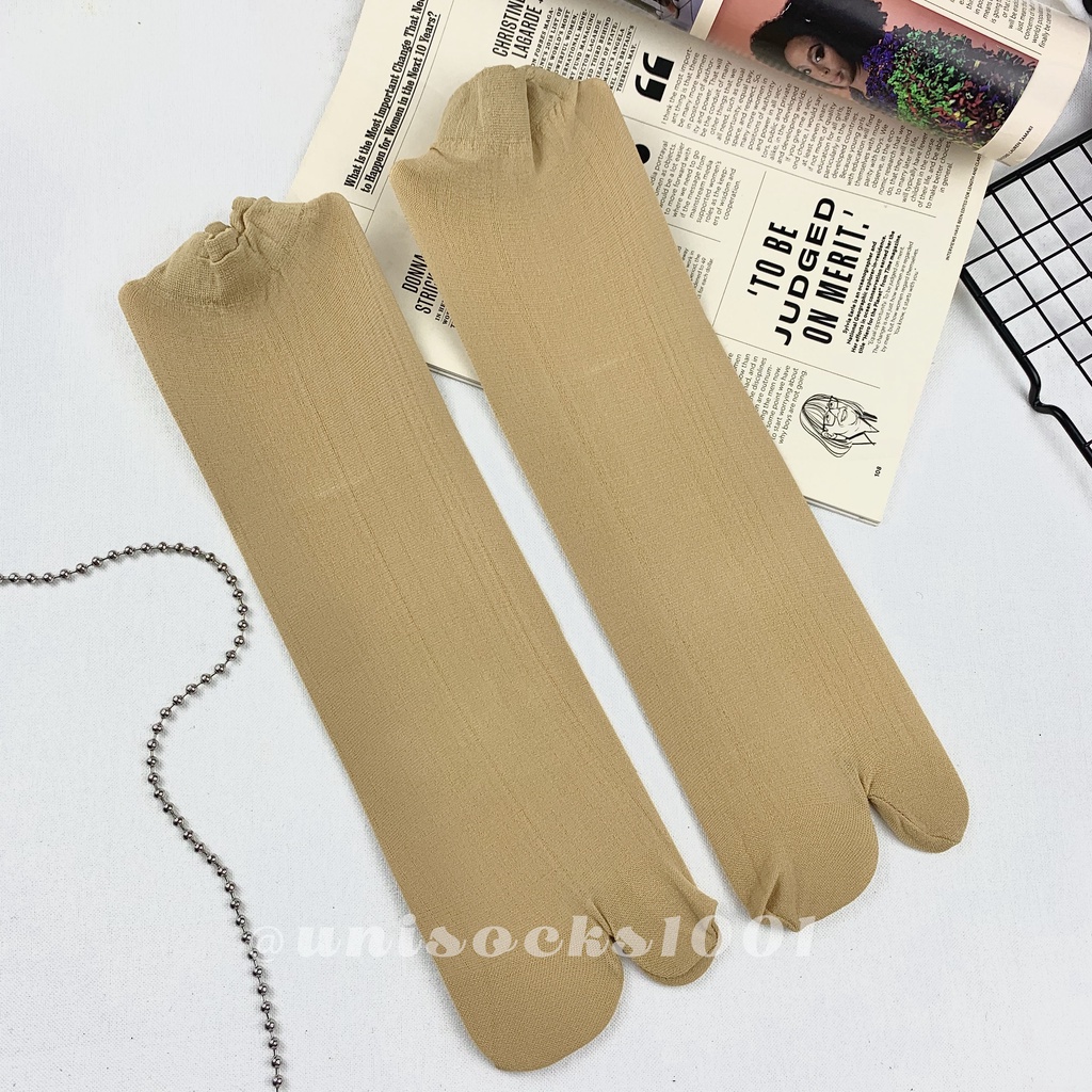 TERMURAH Kaos kaki stoking jempol tipis bahan stoking  anti slip pendek panjang