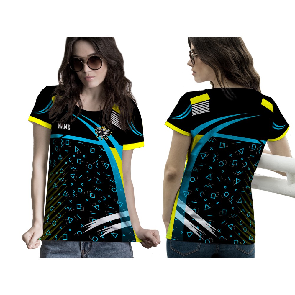 Baju Kaos Tshirt Jersey Pria Wanita Olahraga Volley Ball Voli Custom Fullprint